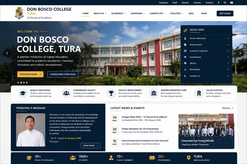 Don Bosco College Tura building and grounds